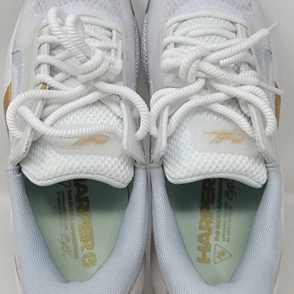 Under Armour Mens Harper 6 Low ST Baseball Cleats WHITE Sz Multi 3024315-100 NEW